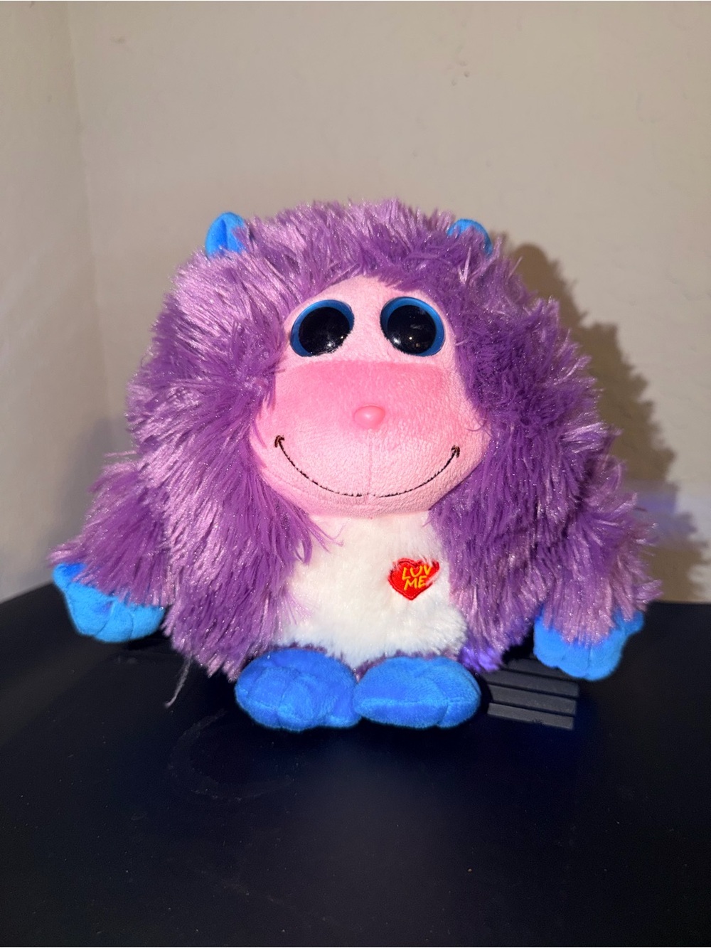 2012 Ty Monstaz Zelda Purple Monster Plush 6" Stuffed Animal Luv Me Heart